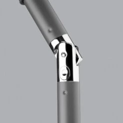 Mittelstockschirm 'Sevilla', Ø Ca. 270 Cm -Gartenbedarf Geschäft 3910503154 Sonnenschirm Sevilla silbergrau 3 90484