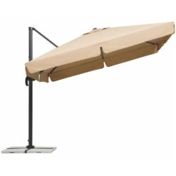 Sonnenschirm 'Rhodos', 300 X 300 Cm, Natur -Gartenbedarf Geschäft 3910503191 Sonnenschirm Rhodos natur 11 91425