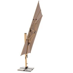 Doppler Pendelschirm 'Alu-Wood XL LED Ultra', Ca. 400 X 300 Cm -Gartenbedarf Geschäft 3910503252 Pendelschirm ALU Wood XL LED Ultra 8 98940