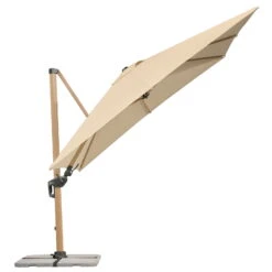 Sonnenschirm 'Rhodos Twist Woody', Natur, Ca. 300 X 300 Cm 15 Sonnenschirm 'Rhodos Twist Woody', Natur, Ca. 300 X 300 Cm -Gartenbedarf Geschäft 3910503265 Pendelschirm Rhodos Twist Woody natur 11 102961