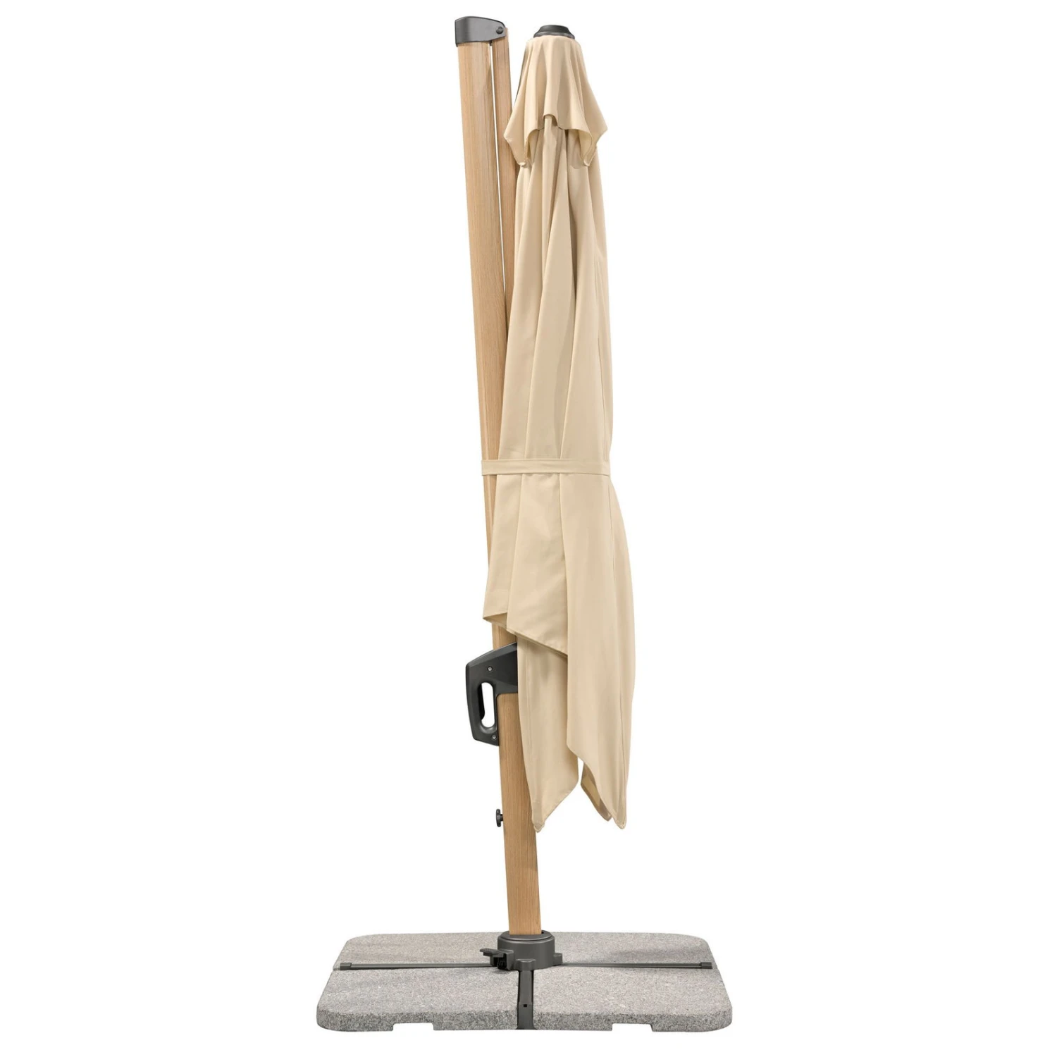 Sonnenschirm 'Rhodos Twist Woody', Natur, Ca. 300 X 300 Cm 7 Sonnenschirm 'Rhodos Twist Woody', Natur, Ca. 300 X 300 Cm – Bild 5