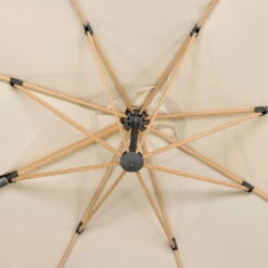 Sonnenschirm 'Rhodos Twist Woody', Natur, Ca. 300 X 300 Cm 18 Sonnenschirm 'Rhodos Twist Woody', Natur, Ca. 300 X 300 Cm -Gartenbedarf Geschäft 3910503265 Pendelschirm Rhodos Twist Woody natur 18 102967