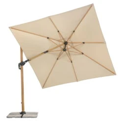 Sonnenschirm 'Rhodos Twist Woody', Natur, Ca. 300 X 300 Cm 16 Sonnenschirm 'Rhodos Twist Woody', Natur, Ca. 300 X 300 Cm -Gartenbedarf Geschäft 3910503265 Pendelschirm Rhodos Twist Woody natur 9 102962