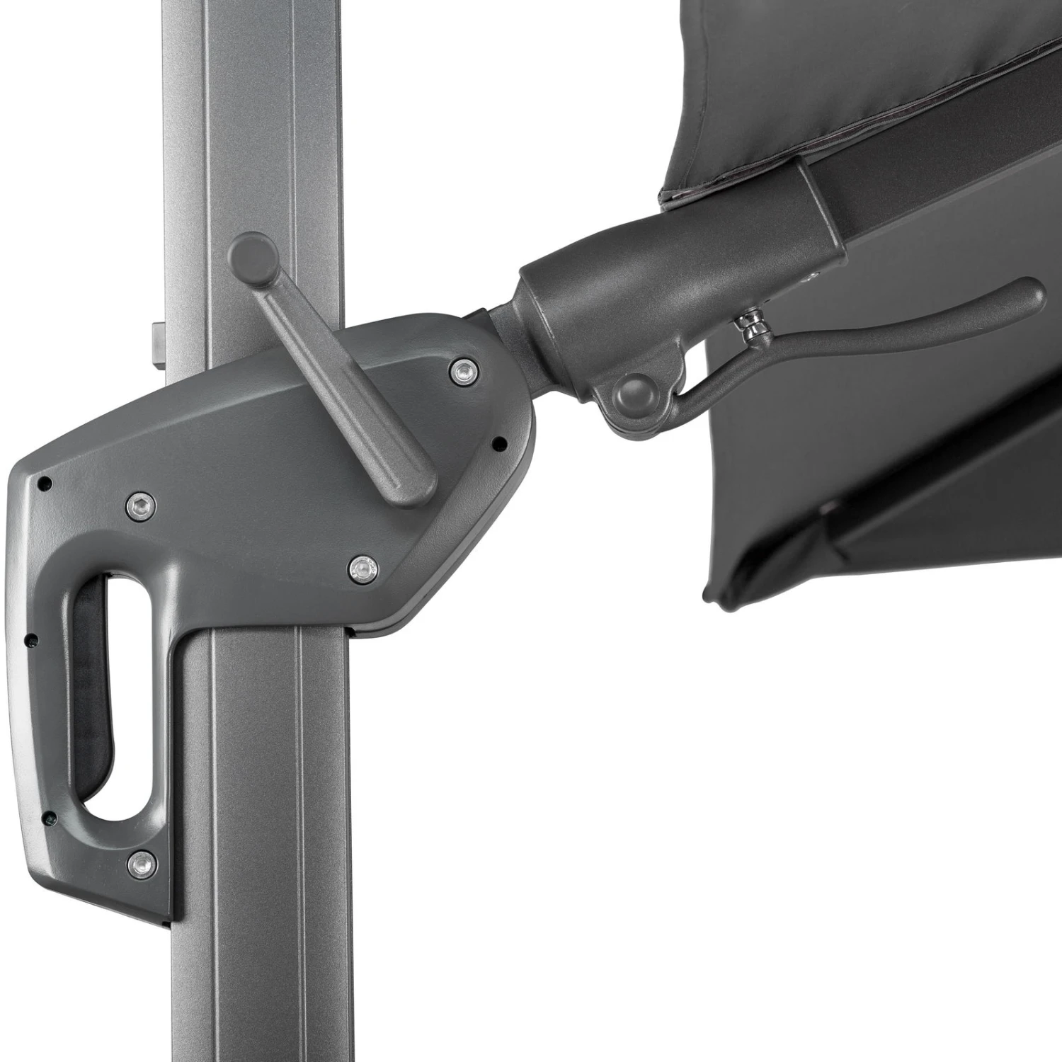 Pendelschirm 'Rhodos', Anthrazit, Ca. 300 X 300 Cm 4 Pendelschirm 'Rhodos', Anthrazit, Ca. 300 X 300 Cm – Bild 2