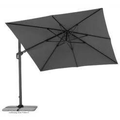 Pendelschirm 'Rhodos', Anthrazit, Ca. 300 X 300 Cm 23 Pendelschirm 'Rhodos', Anthrazit, Ca. 300 X 300 Cm -Gartenbedarf Geschäft 3910503326 Pendelschirm Rhodos Twist Green Style ca 300x300cm anthrazit 7 119123