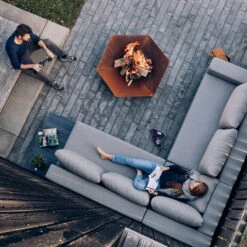 Höfats TRIPLE 90 Feuerschale In Schwarz, Maße 90 X 78 X 24 Cm -Gartenbedarf Geschäft 3920150074 TRIPLE 90 Feuerschale 90x78x24cm 2 57576