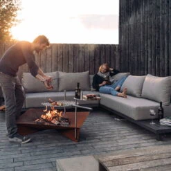 Höfats TRIPLE 90 Feuerschale In Schwarz, Maße 90 X 78 X 24 Cm -Gartenbedarf Geschäft 3920150074 TRIPLE 90 Feuerschale 90x78x24cm 3 57575