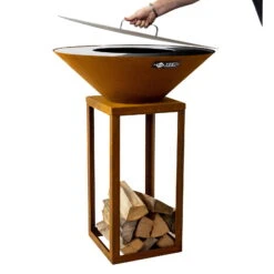 Metalldeckel Für Feuerstelle 'Fyro', Ø Ca. 80 Cm -Gartenbedarf Geschäft 3920502247 Metalldeckel fuer Feuerstelle Fyro ca 80cm rund 3 119665