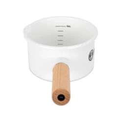 Petromax Stieltopf, Weiß, Edelstahl/Holz, Ca. 500 Ml -Gartenbedarf Geschäft 3920502262 petromax emaille stieltopf 1 121449