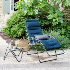 Lafuma Relaxsessel Futura BeComfort®, Blau -Gartenbedarf Geschäft 3930400990 Relaxsessel Futura Be Comfort Bleu Encre 4 85848