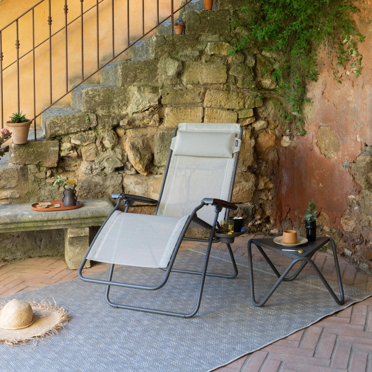 Lafuma Relaxsessel 'R Clip', Seigle 3 Lafuma Relaxsessel 'R Clip', Seigle