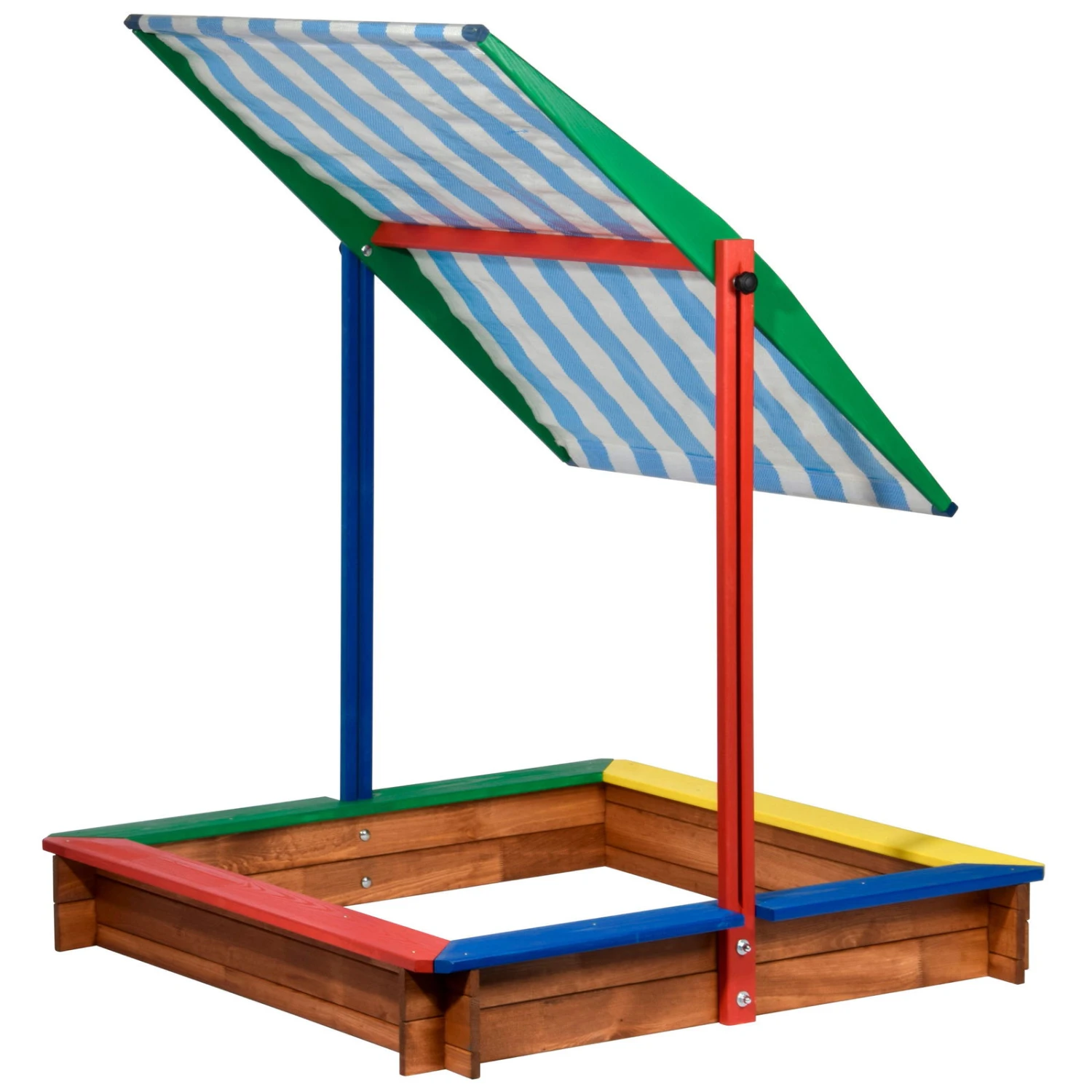 Sandkasten Inkl. Dach, Bunt, 120 X 120 X 120 Cm 6 Sandkasten Inkl. Dach, Bunt, 120 X 120 X 120 Cm – Bild 4