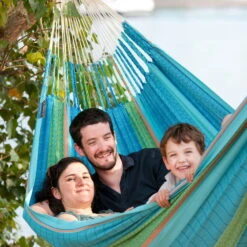 LA SIESTA Kingsize Familien-Hängematte Flora Curacao, Aus Bio-Baumwolle 14 LA SIESTA Kingsize Familien-Hängematte Flora Curacao, Aus Bio-Baumwolle -Gartenbedarf Geschäft 3940200267 Kingsize Haengematte Flora curacao BioBaumwolle 47132