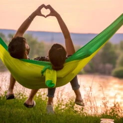 LA SIESTA Singe-Reisehängematte Colibri 3.0, Palm, Nylon, Bis 180 Kg, Reißfest, Leicht -Gartenbedarf Geschäft 3940200282 Single Reisehaengematte Colibri 3 0 palm Nylon Stoff 14 61217