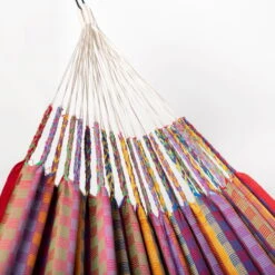 LA SIESTA Doppel-Hängematte 'Modesta', Flowers, 350 X 160 Cm -Gartenbedarf Geschäft 3940200339 Doppel Haengematte Flora Flowers Bio Baumwolle 4 106120