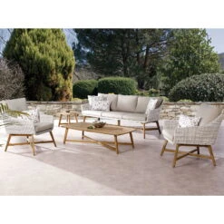 Best Lounge-Couch "Paterna" 3-Sitzer, Mit Auflage -Gartenbedarf Geschäft 3950100795 LoungeCouch Paterna 3Sitzer Teakholz inkl Auflage 02 34740