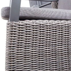 Kölle Sessel 'Bremen', Verstellbare Rückenlehne, Alu, Kunstrattan, 109 X 72 Cm -Gartenbedarf Geschäft 3950100979 Geflechtsessel Bremen Koelle braun inkl Auflage Ruecken verstellbar7 70303