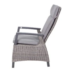 Kölle Sessel 'Bremen', Verstellbare Rückenlehne, Alu, Kunstrattan, 109 X 72 Cm -Gartenbedarf Geschäft 3950100979 Geflechtsessel Bremen Koelle braun inkl Auflage Ruecken verstellbar9 70306