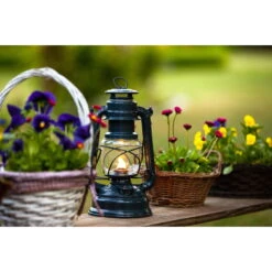 Feuerhand Sturmlaterne 'Baby Special 267', Grau, 26,5 X 13,5 X 15 Cm -Gartenbedarf Geschäft 3990100189 feuerhand sturmlaterne 4 121581