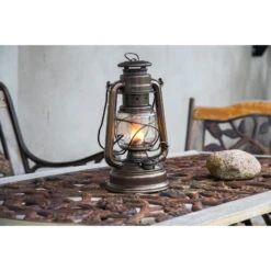 Feuerhand Sturmlaterne 'Baby Special 267', Bronze, 26,5 X 13,5 X 15 Cm -Gartenbedarf Geschäft 3990100191 feuerhand sturmlaterne 4 121592
