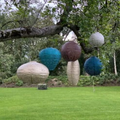 Solarlaterne 'Round 30', Taupe, Ø 30 X 29 Cm -Gartenbedarf Geschäft 72462 lumiz IMG 0626 123929 7