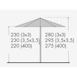Doppler Sonnenschirm 'Alu-Expert Teleskop', Teleskop-Automatik, 300 X 300 Cm -Gartenbedarf Geschäft Alu Expert Teleskop 3x3 Abmessung 67399