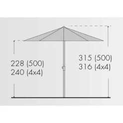 Doppler Sonnenschirm 'Telestar', Ohne Volant, Ø 500 Cm 10 Doppler Sonnenschirm 'Telestar', Ohne Volant, Ø 500 Cm -Gartenbedarf Geschäft Sonnenschirm Telestar 500 abmessung 67468