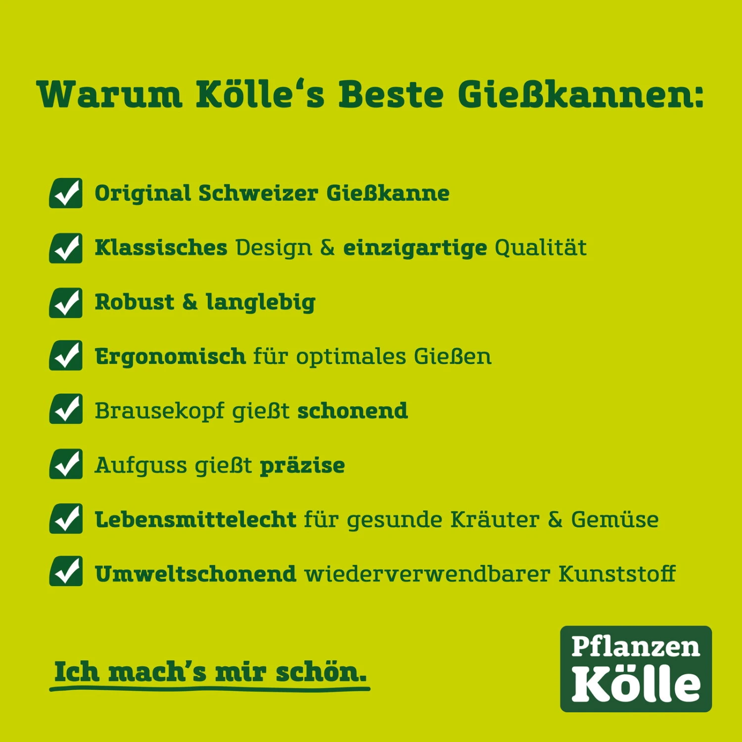 Kölle's Beste Gießkanne, Grün, Mit Brausekopf, Kunststoff 4 Kölle's Beste Gießkanne, Grün, Mit Brausekopf, Kunststoff – Bild 2